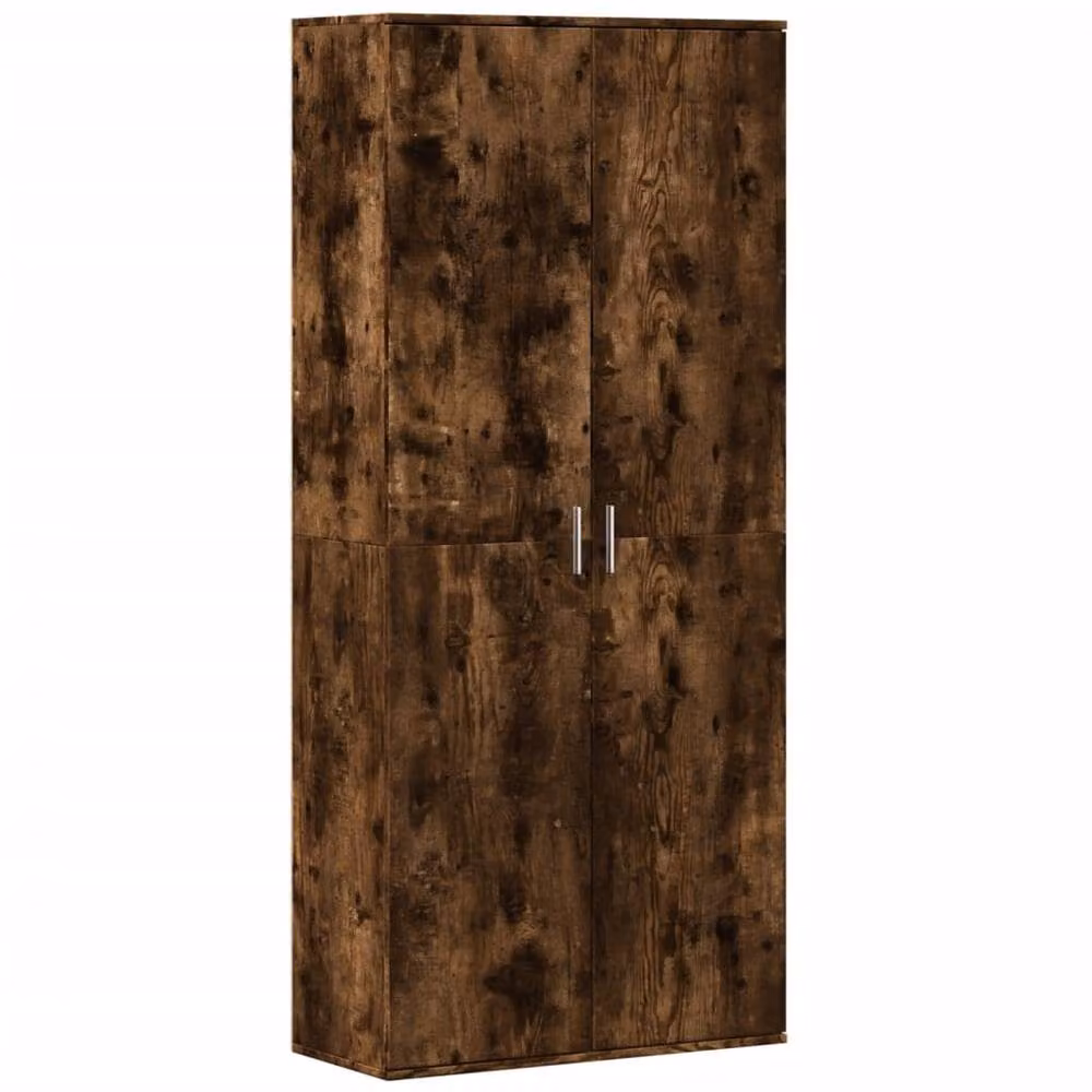 Berkfield Home Smoked Oak Highboard in Brown, W/D/H: 80 x 35 x 180 cm – 3