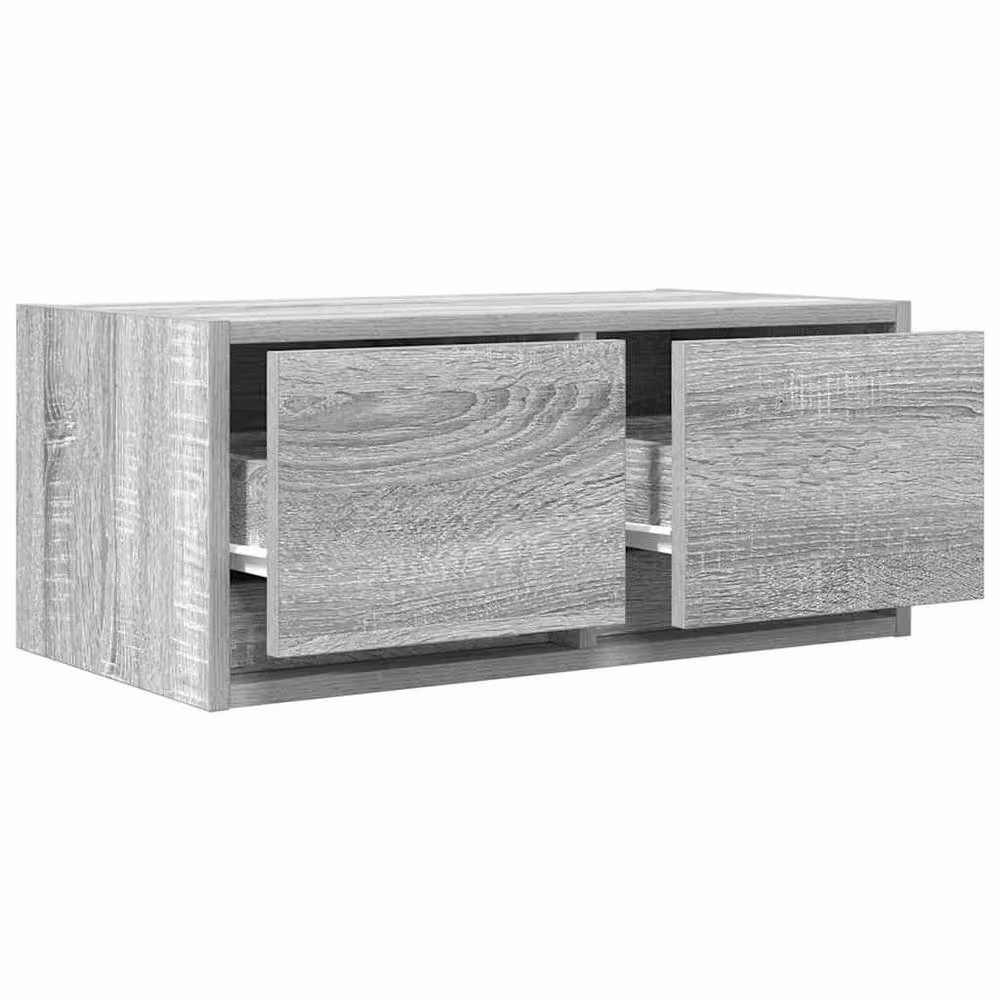 Berkfield Home Modern Grey TV Cabinet W: 60 cm, D: 31 cm, H: 25.5 cm – 3