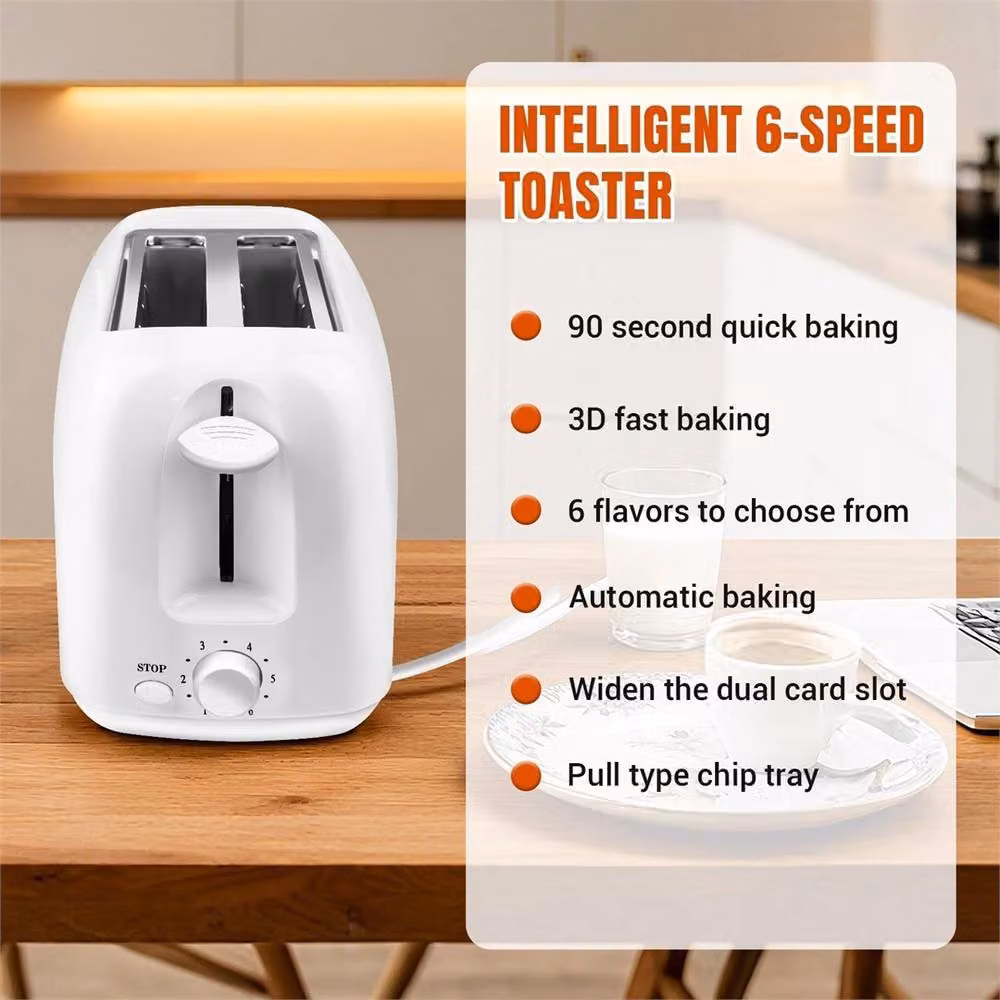 Nordara 2-Slice Toaster in White with 6 Toasting Modes and Extra-Wide Slots – 3