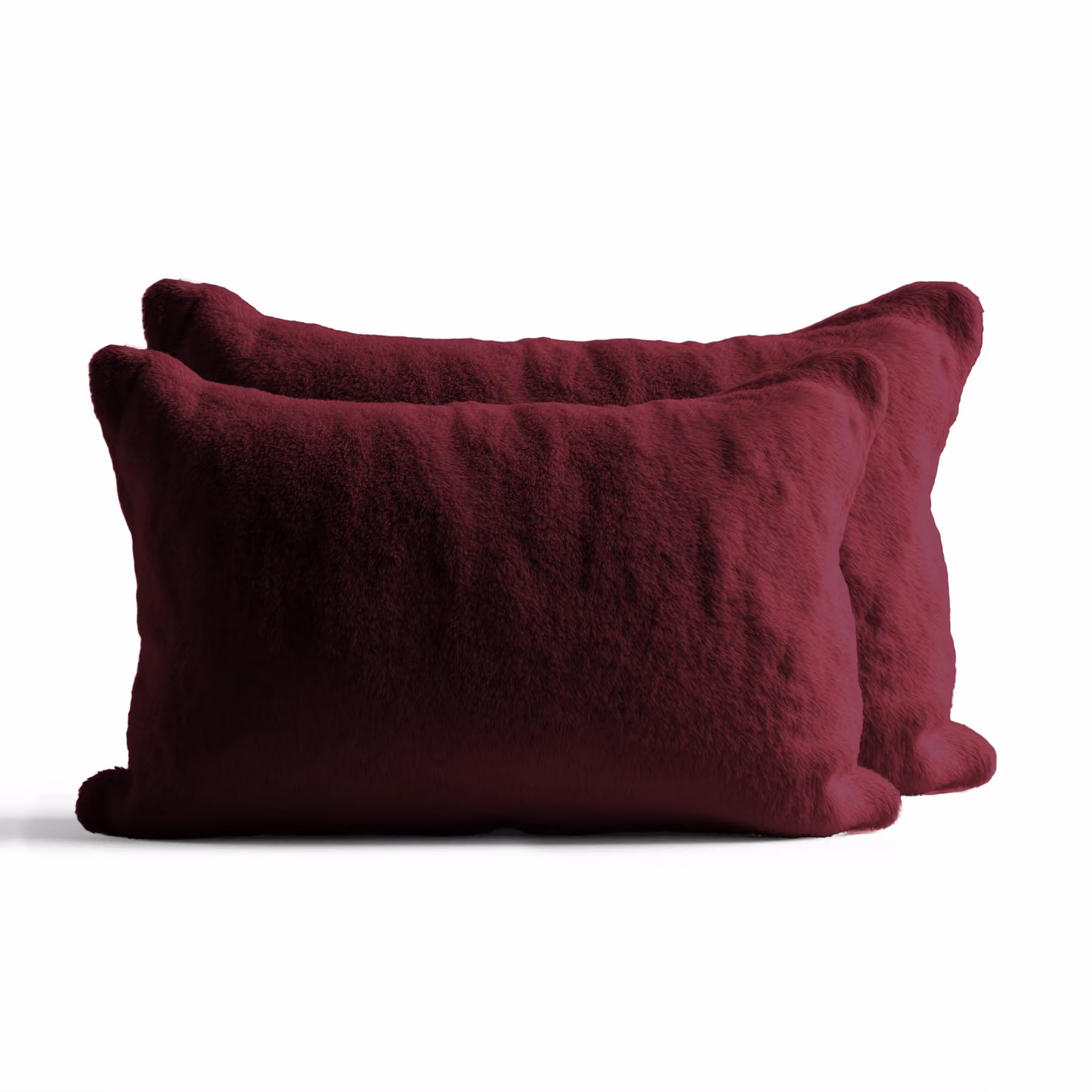 Home Sweet Home UK Snug City Teddy Fleece Pillowcase Set of 2, Purple, W: 48 cm x L: 74 cm – 2