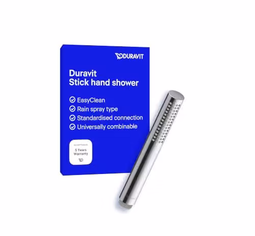 Duravit Universal Chrome Rain Shower Head with Anti-Limescale Feature