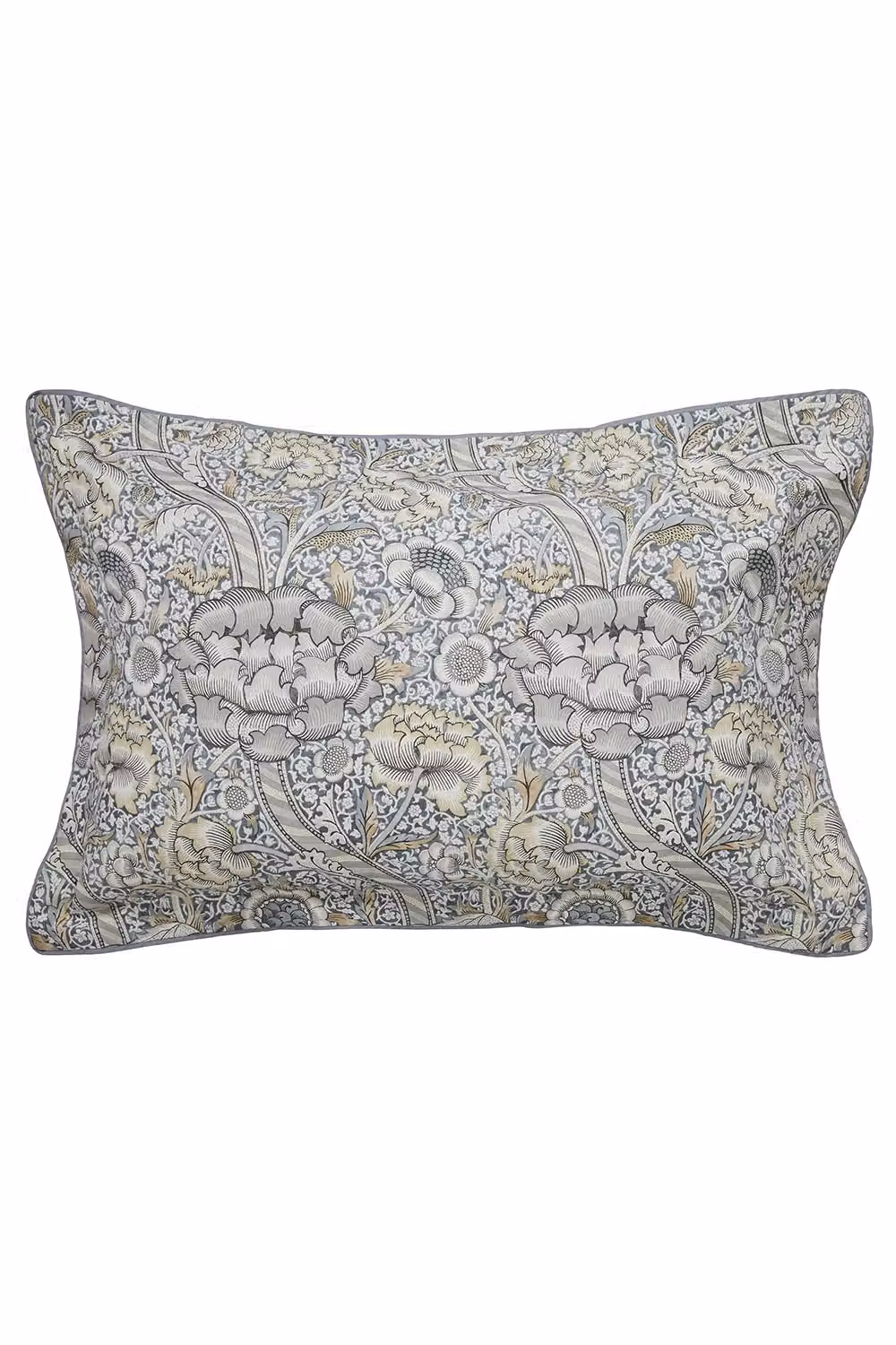 Morris & Co Wandle Grey Floral Cotton Percale Duvet Cover and Pillowcase Set W/D/H: 220 x 140 x 200 cm – 2