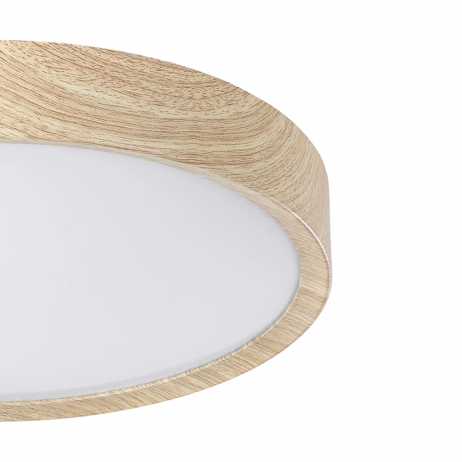 Eglo Musurita LED Ceiling Light in Brown with Wood and Plastic Finish – 2