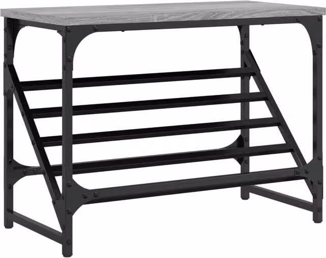 Berkfield Home Grey Sonoma Shoe Rack, W/D/H: 60 x 30 x 45 cm
