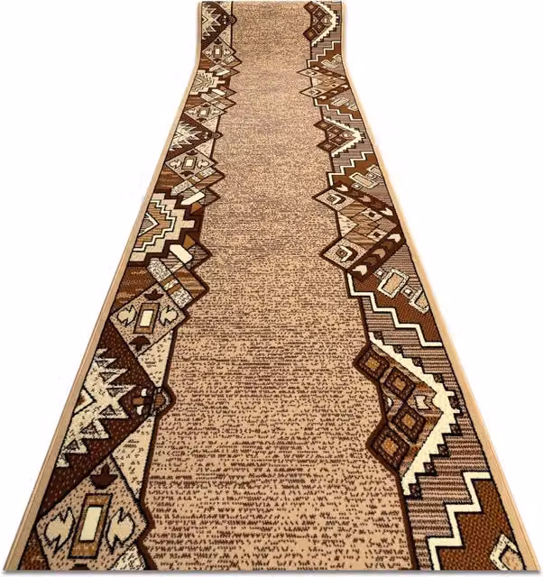 RugsX Bcf Baryton Runner in Beige, W/D/H: 70 x 170 cm