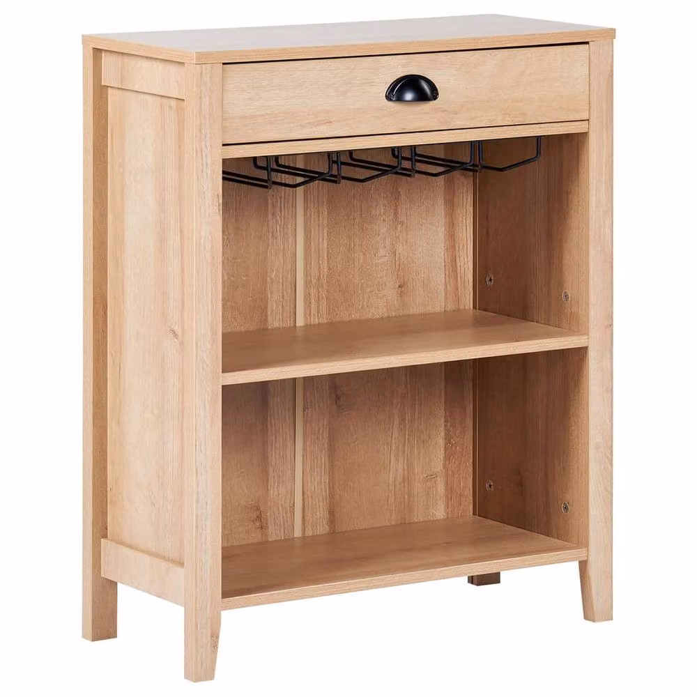 Wyld and Coco Everwood Sideboard in Brown with 1 Drawer and 2 Shelves – 2