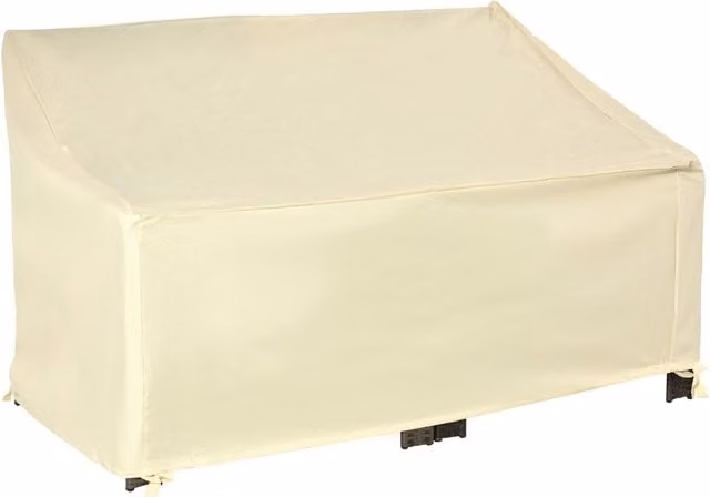 Outsunny Water-Repellent 2 Seater Outdoor Sofa Cover in Beige and Brown