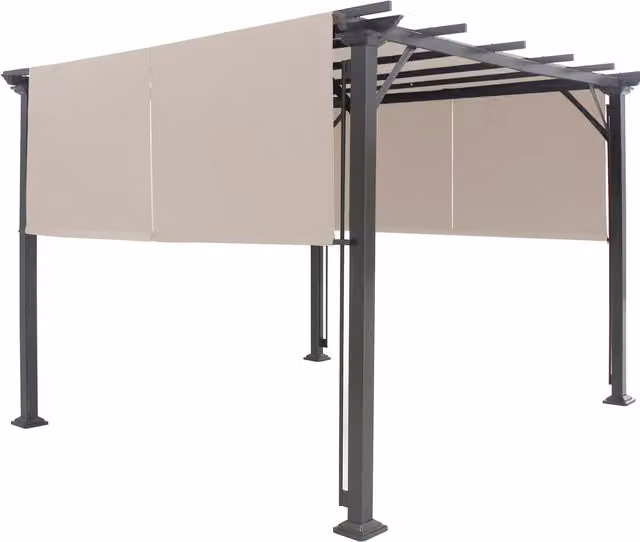 COSTWAY Replacement Canopy Cover in Beige Polyester