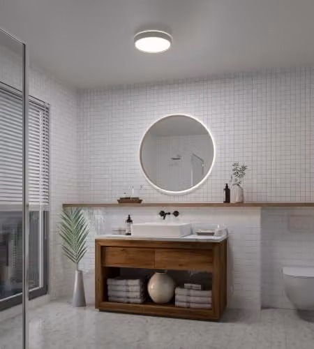 Nordlux Noxy LED Ceiling Light White Plastic IP44 for Bathroom – 2