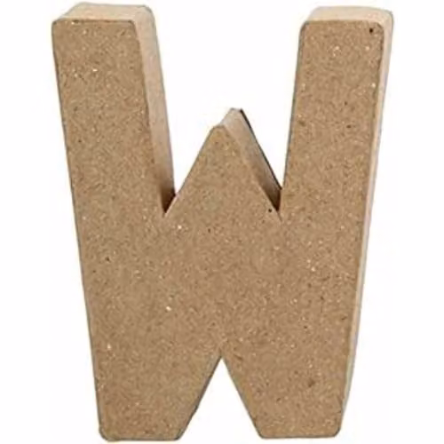 Creativ Small Letter Paper Decoration, H: 10 cm, W: 8.3 cm