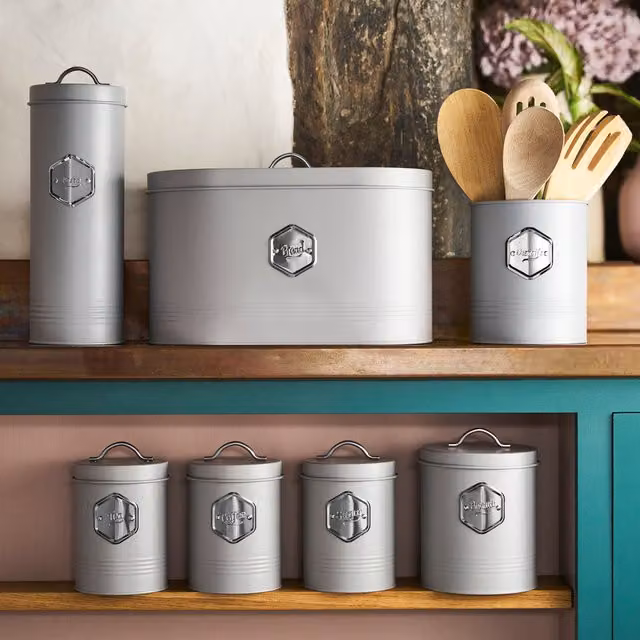 Cooks Professional 7-Piece Airtight and Leakproof Stainless Steel Kitchen Storage Set in Grey and Silver