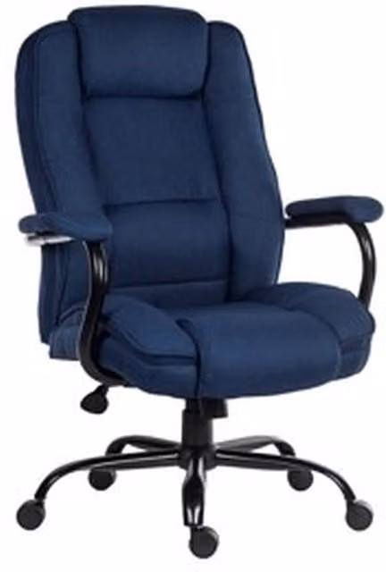 Teknik Goliath Duo Heavy Duty Executive Chair in Blue Fabric with Armrests