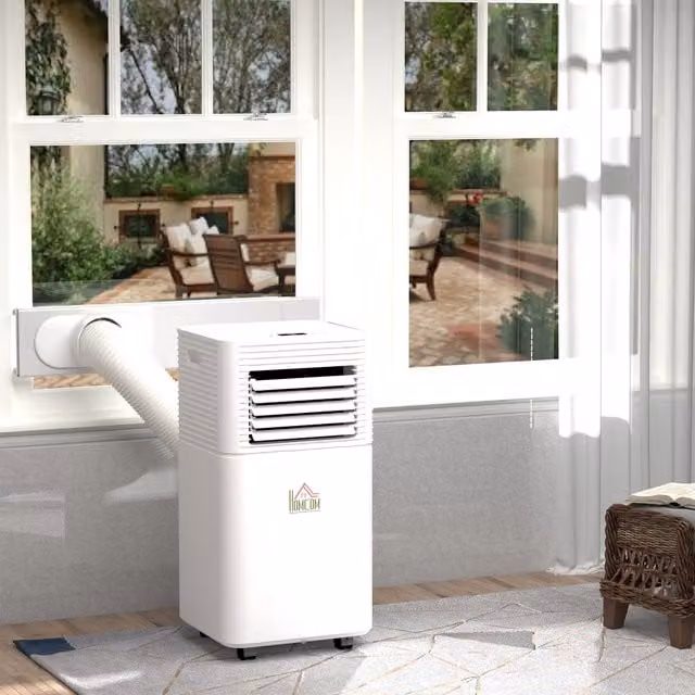 HOMCOM Portable Monobloc Air Conditioner, White, 785W