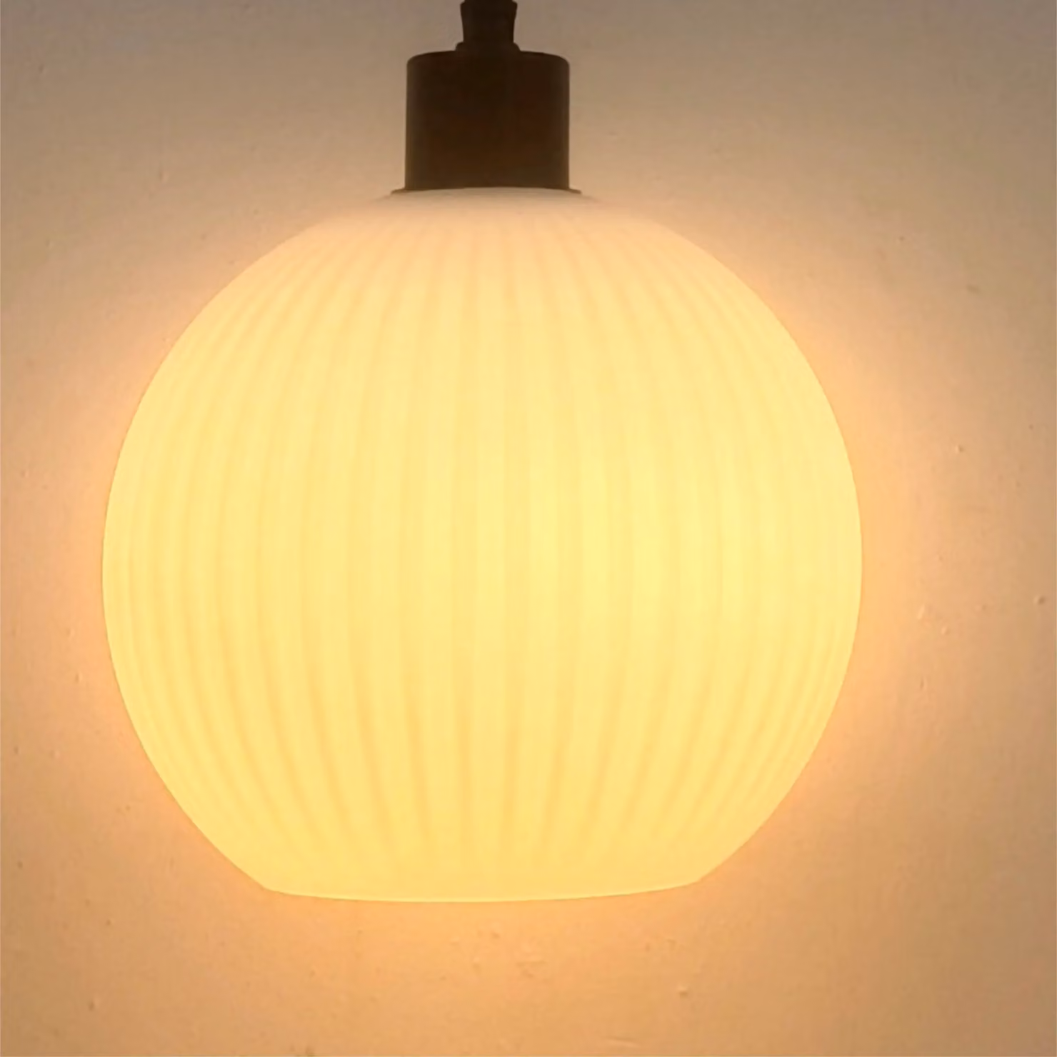 First Choice Lighting Betchley Set of 2 Suspended Pendant Lights with White Ribbed Glass Globes and Black Accents – 3