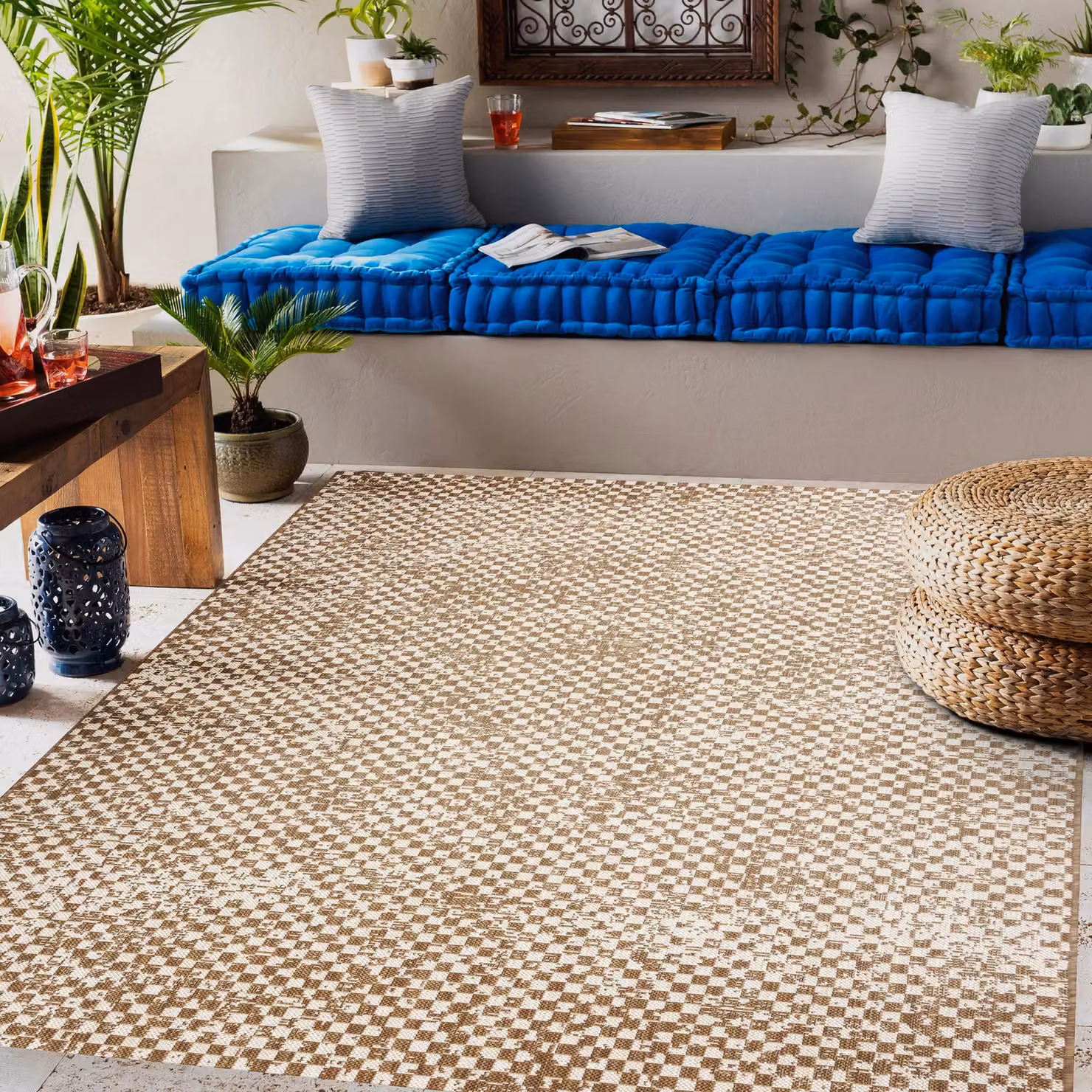 RugsX Flat Weave Beige Rectangular Rug, W: 160 cm, L: 230 cm – 2