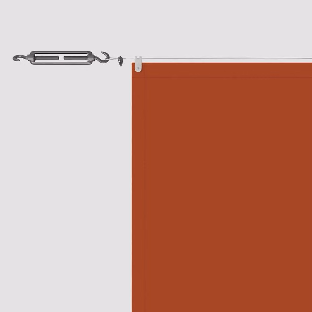 Berkfield Home Vertical Awning in Burnt Orange Oxford Fabric, W: 140 cm, H: 800 cm – 3