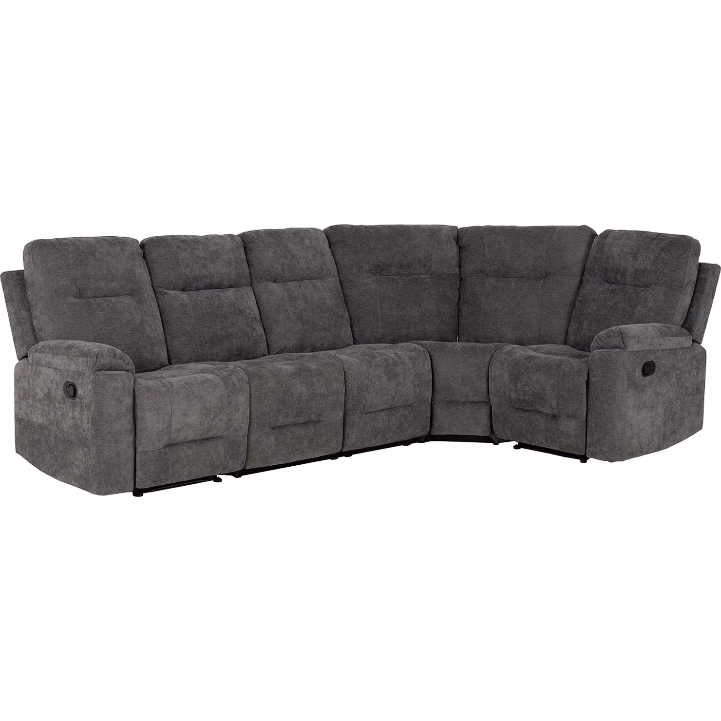 Seconique Guildford L-Shape Corner Sofa in Grey Fabric – 2