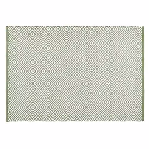 Hug Rug Woven Diamond Dark Green Rectangular Rug, W: 120 cm, L: 170 cm – 1