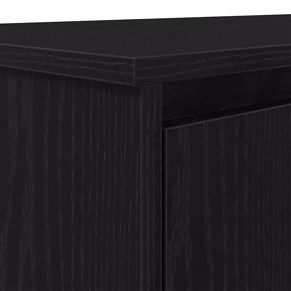 Berkfield Black Oak Secretary Desk with Enclosed Cabinet, W/D/H: 120 x 42 x 76 cm – 6