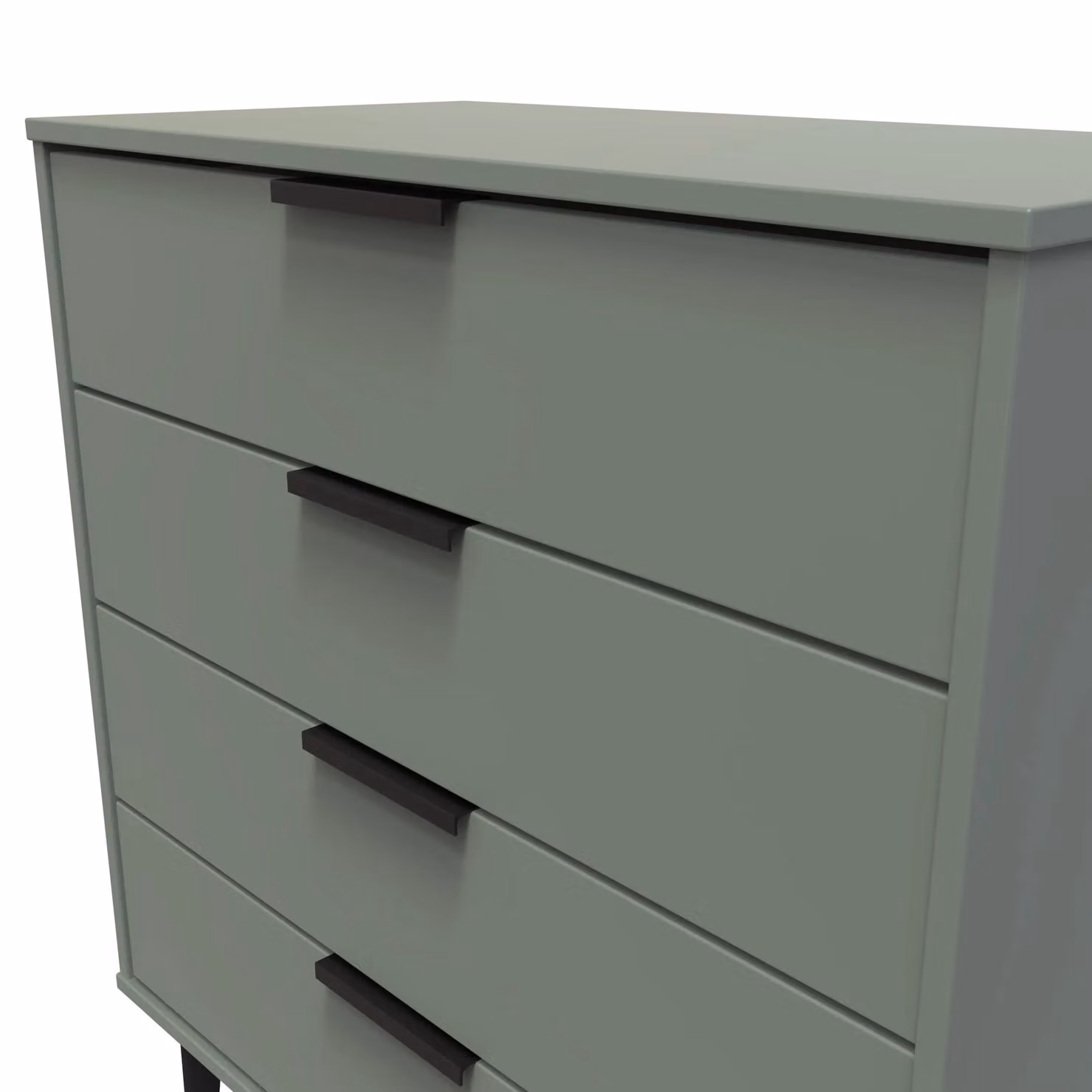Ready Assembled 2 U Fuji 4 Drawer Chest in Pale Green – 3