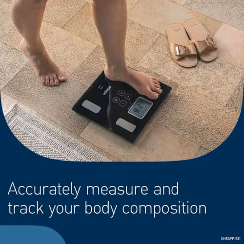 OMRON VIVA Body Composition Monitor and Scale in Black with Bluetooth and App Control – 3