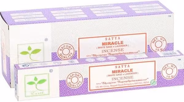KDMD Miracle Earth Purple Incense Sticks, 6 Pack