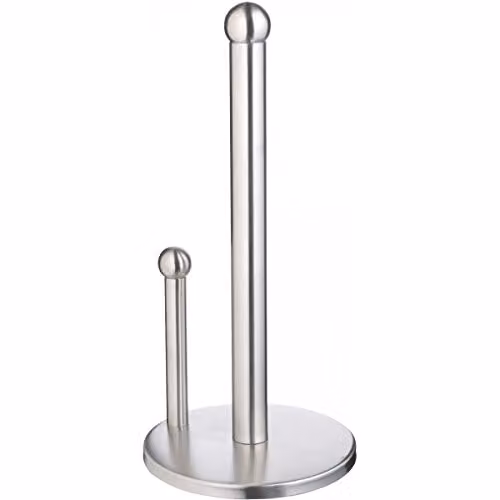 MasterClass Freestanding Stainless Steel Kitchen Towel Holder, Silver, Height: 32 cm – 1