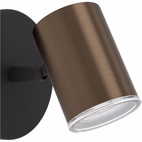 Loops Modern LED Ceiling Spotlight for Bathroom, Bronze and Black, GU10, Height: 11.5 cm, IP44 Rated – 3
