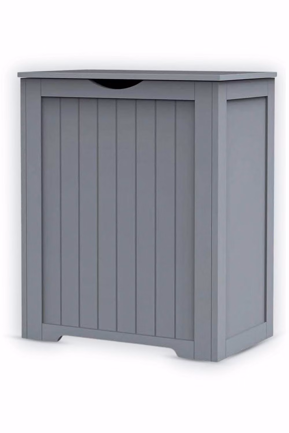 Hygrad Large Wooden Shaker Style Laundry and Toy Storage Basket in Grey, W/D/H: 60.0 x 50.0 x 30.0 cm – 2