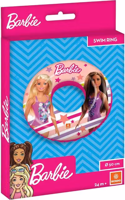 Mattel Barbie Inflatable Swim Ring, Pink, Diameter: 50 cm