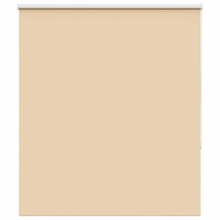 Berkfield Home Blackout Roller Blind in Beige Polyester, W: 120 cm, H: 130 cm