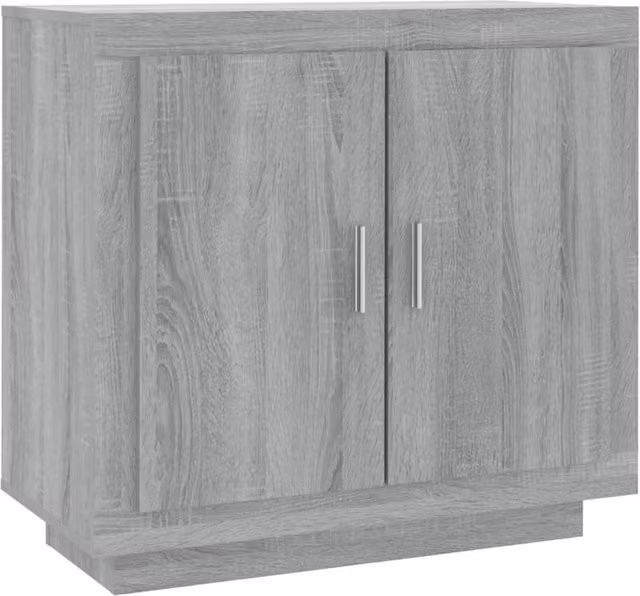 Berkfield Home Grey Sonoma Sideboard in MDF, W/D/H: 80 x 40 x 75 cm