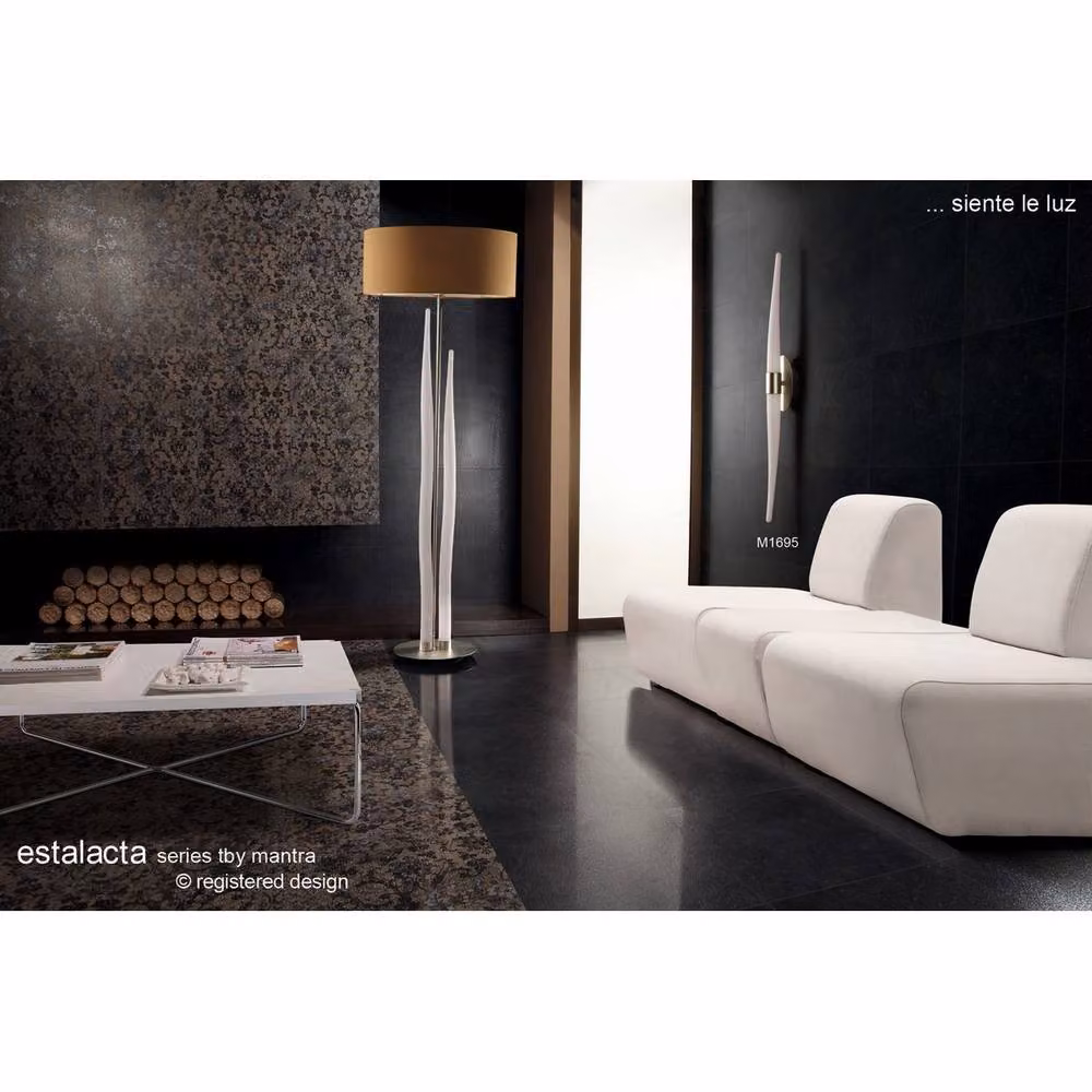 Netlighting Estalacta 2-Light Wall Lamp GU10 Silver and Opal White – 5