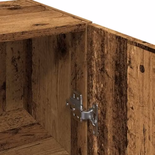 vidaXL Wall Mounted Cabinet in Old Wood Brown, W/D/H: 34.5 x 34.0 x 90.0 cm – 5