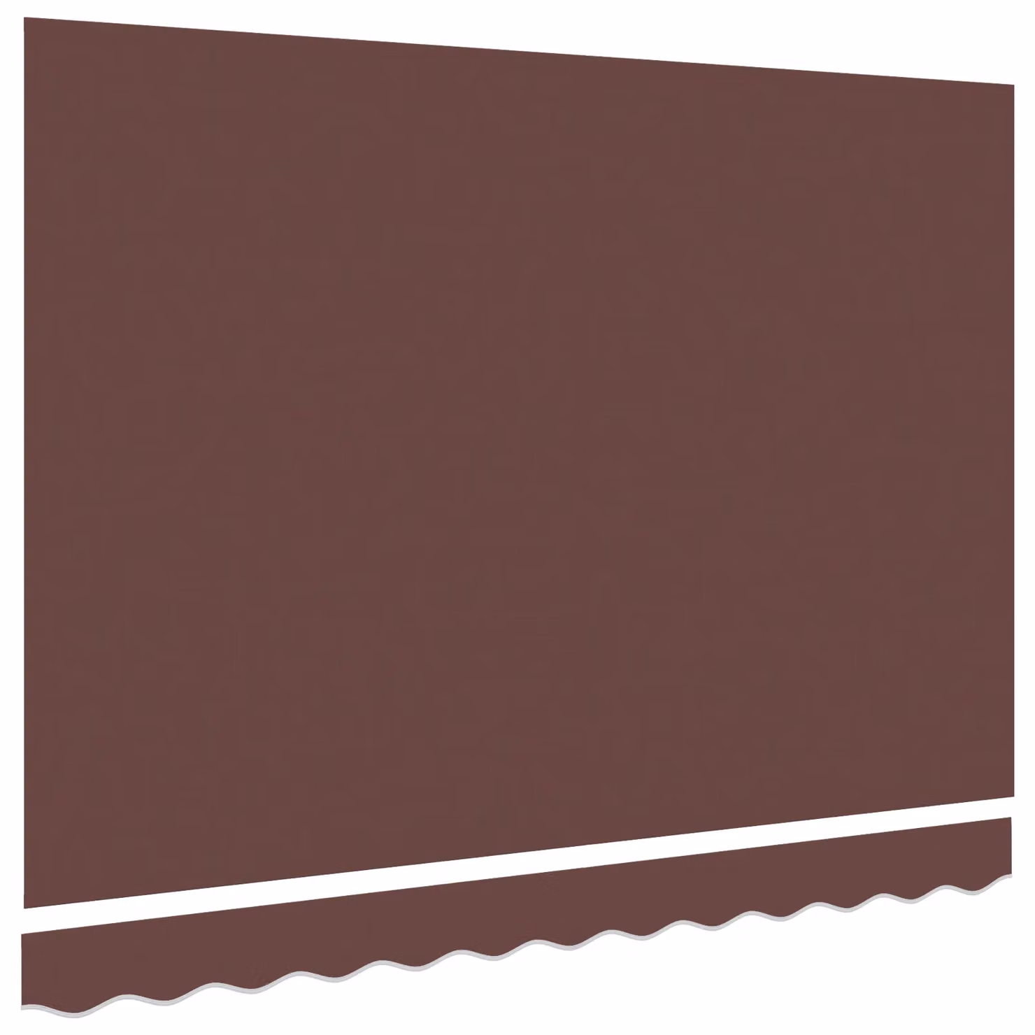 Berkfield Home Replacement Awning Fabric, Brown, W: 350 cm, D: 195 cm – 3
