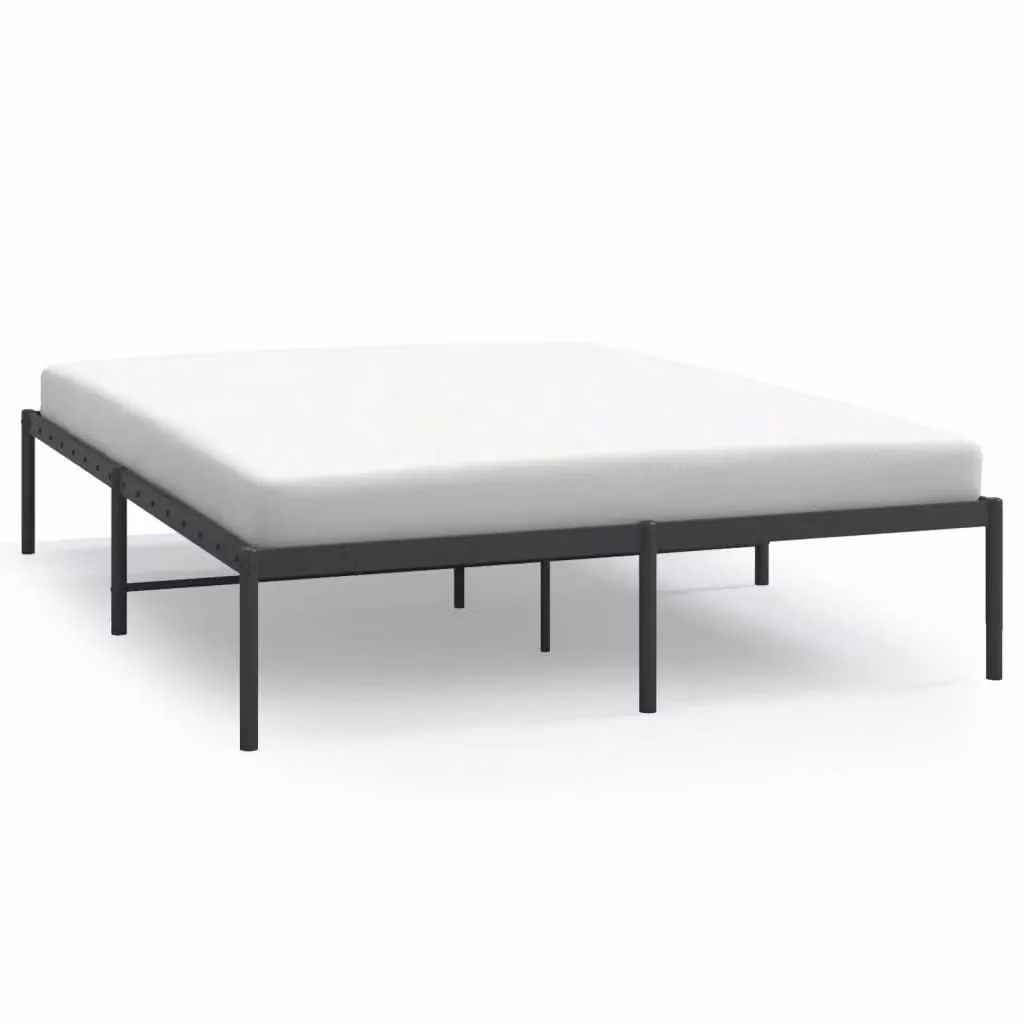 Berkfield Home Metal Bed Frame, Black, W/D/H: 150 x 200 cm – 2