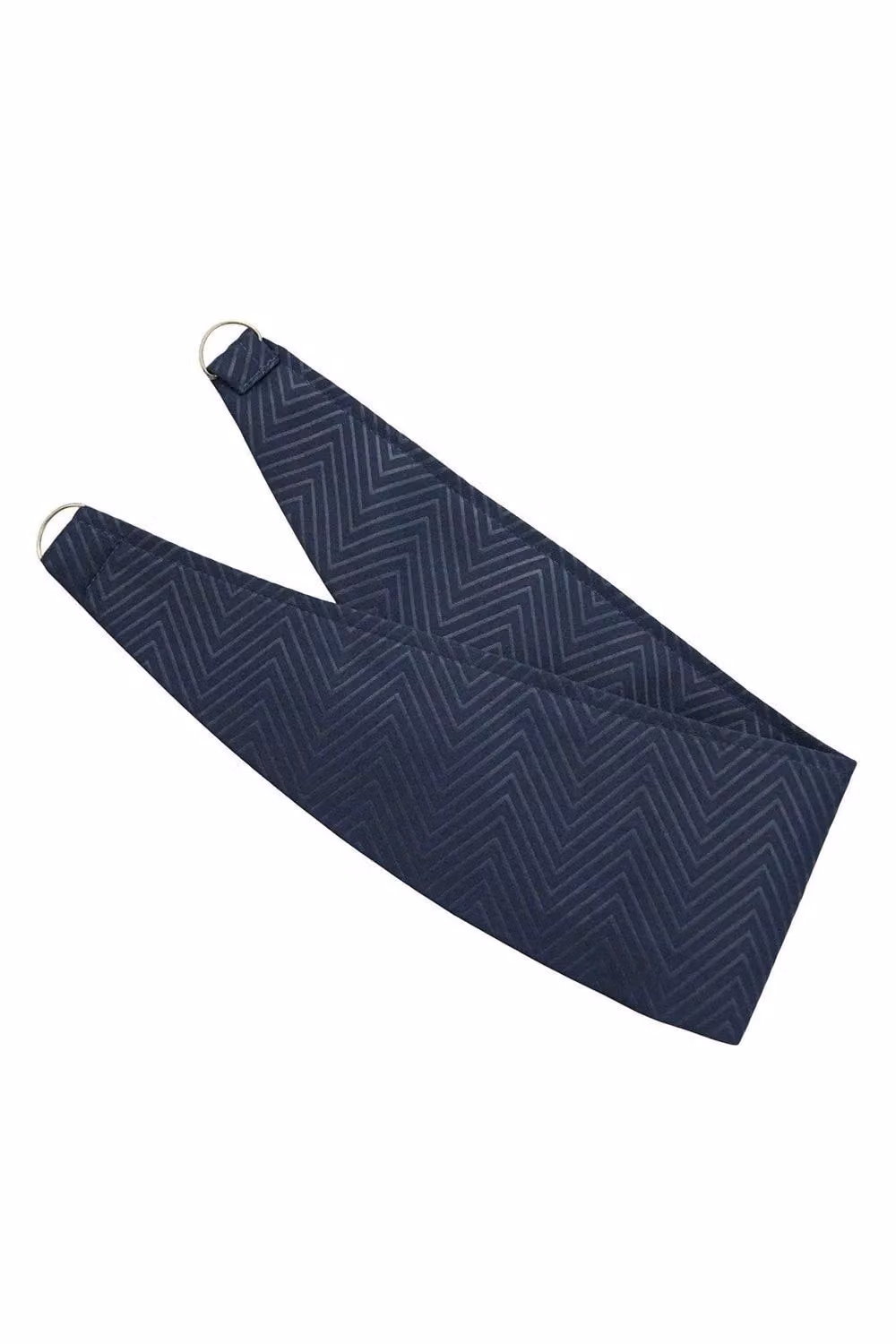 Homescapes Herringbone Curtain Tie Back Pair in Navy Blue