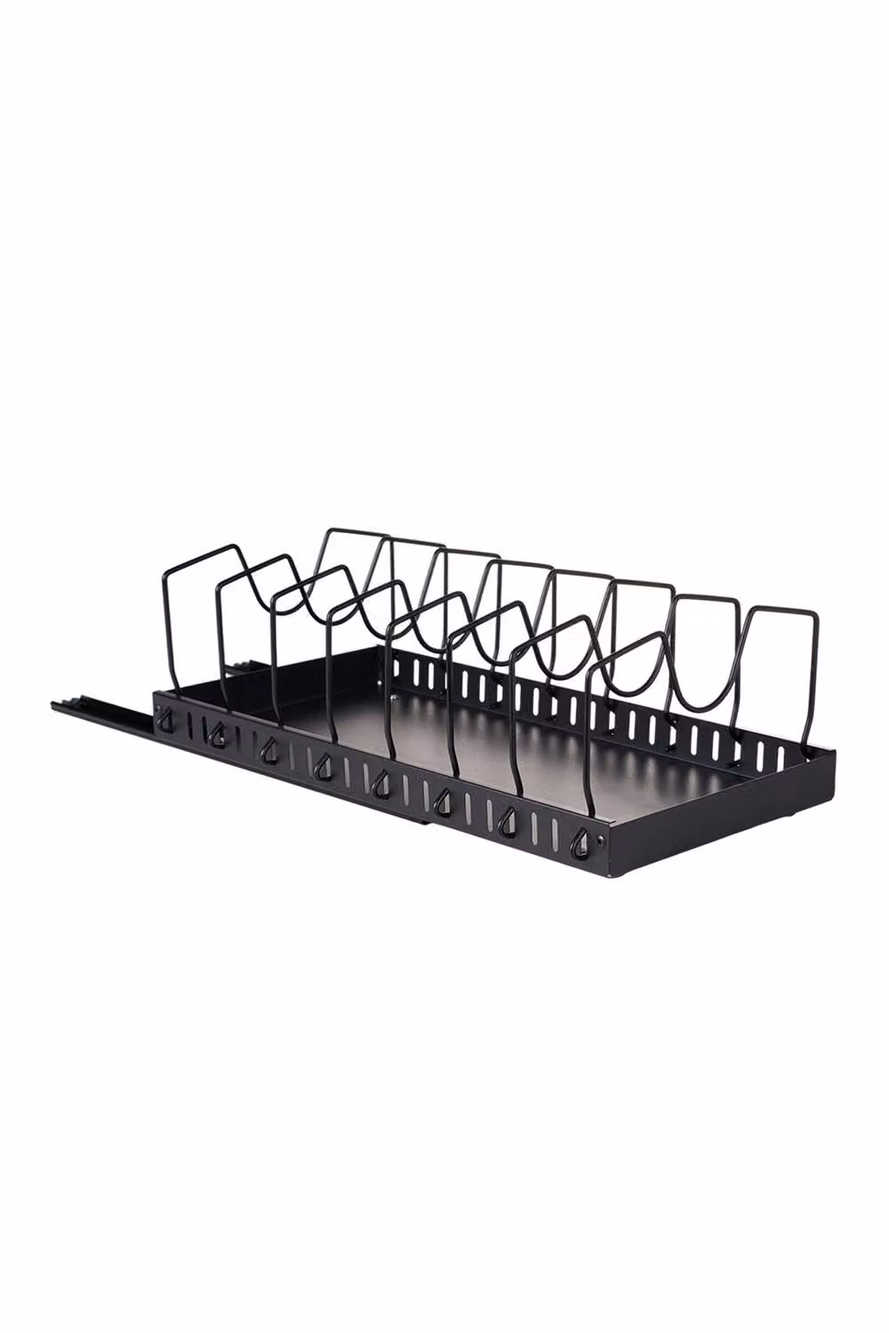 Garden Sanctuary Black Metal Pull-Out Pots and Pans Organiser with 8 Dividers – 2