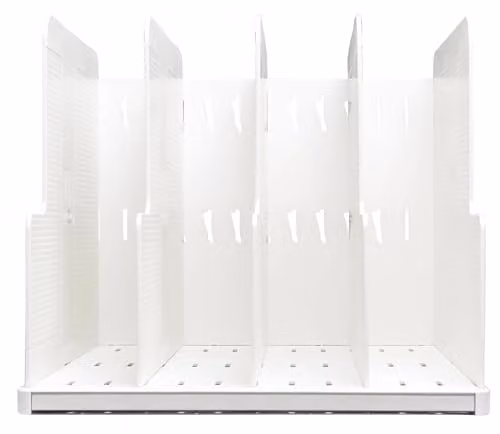 EXACOMPTA MODULOTOP Vertical File with 5 Dividers for A4 Documents, White, W: 28.8 cm, D: 30 cm, H: 25.5 cm
