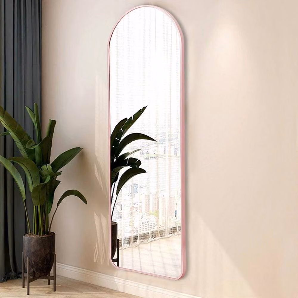 PAWNORA Modern Full-length Rectangular Dressing Mirror in Pink – 2