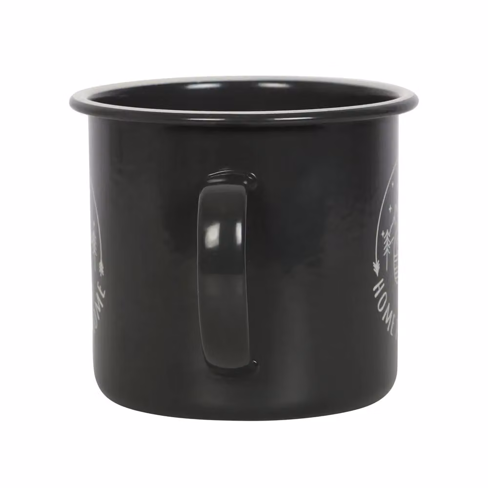 Something Different Crystals and Coffee Enamel Camp Mug in Black – 2