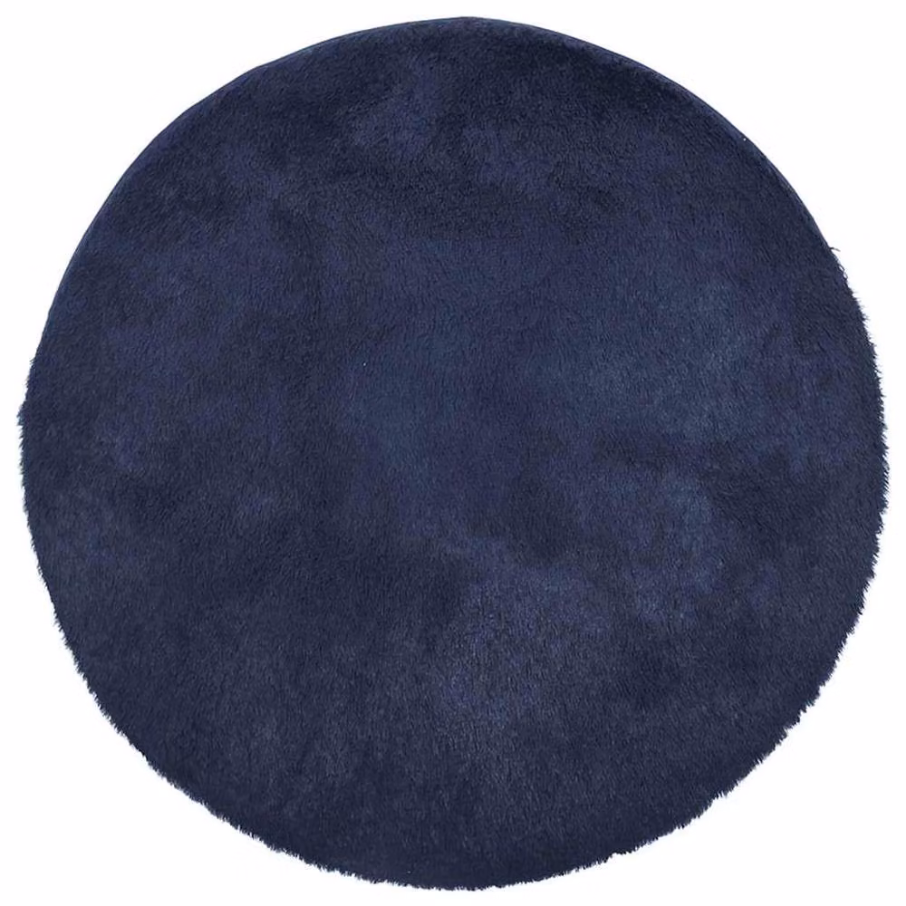 Berkfield Home NAVARRA Shaggy High Pile Rug, Blue, W/D/H: 160 x 160 x 1 cm – 2