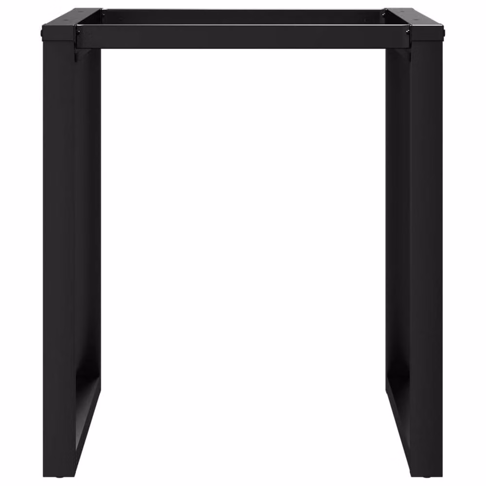 Berkfield Home O-Frame Dining Table Legs in Matt Black Steel, W/D/H: 60 x 60 x 73 cm – 3