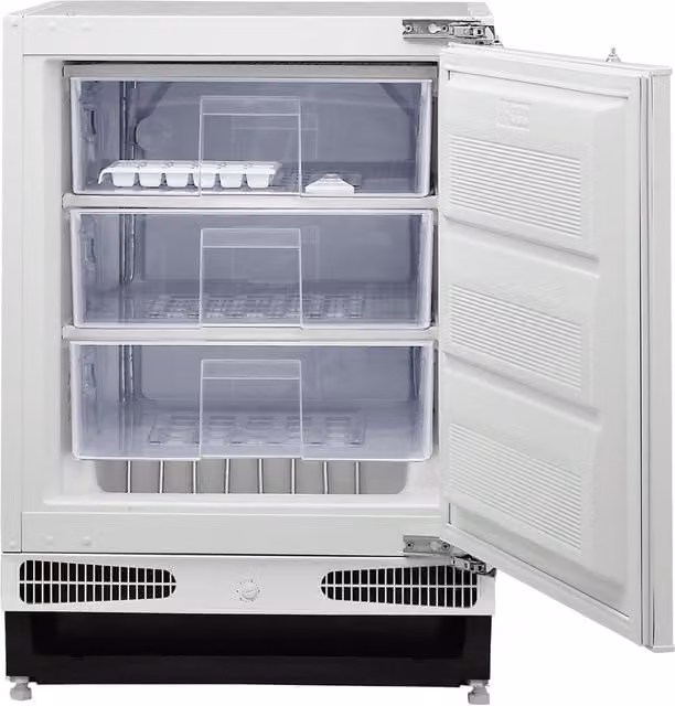 Statesman Integrated Under Counter Upright Freezer, 96 Litre, White – 1