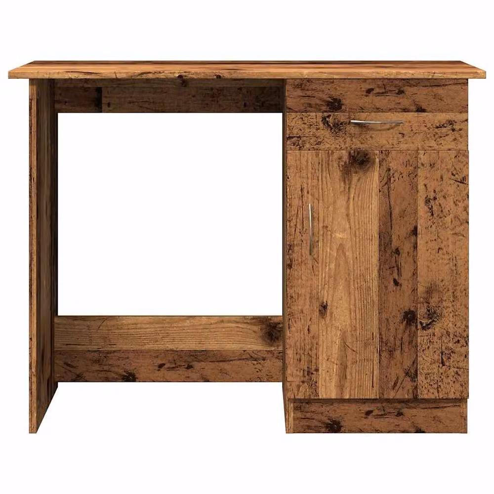 Berkfield Modern Writing Desk in Brown Engineered Wood, W/D/H: 100 x 50 x 76 cm – 3