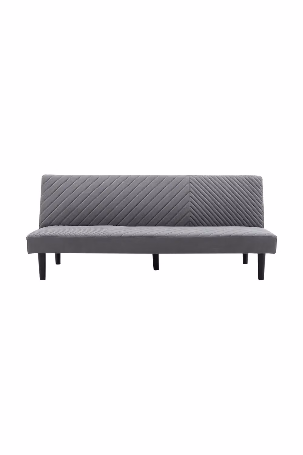 Livingandhome Contemporary Grey Fabric Single Click Clack Sofa Bed – 2