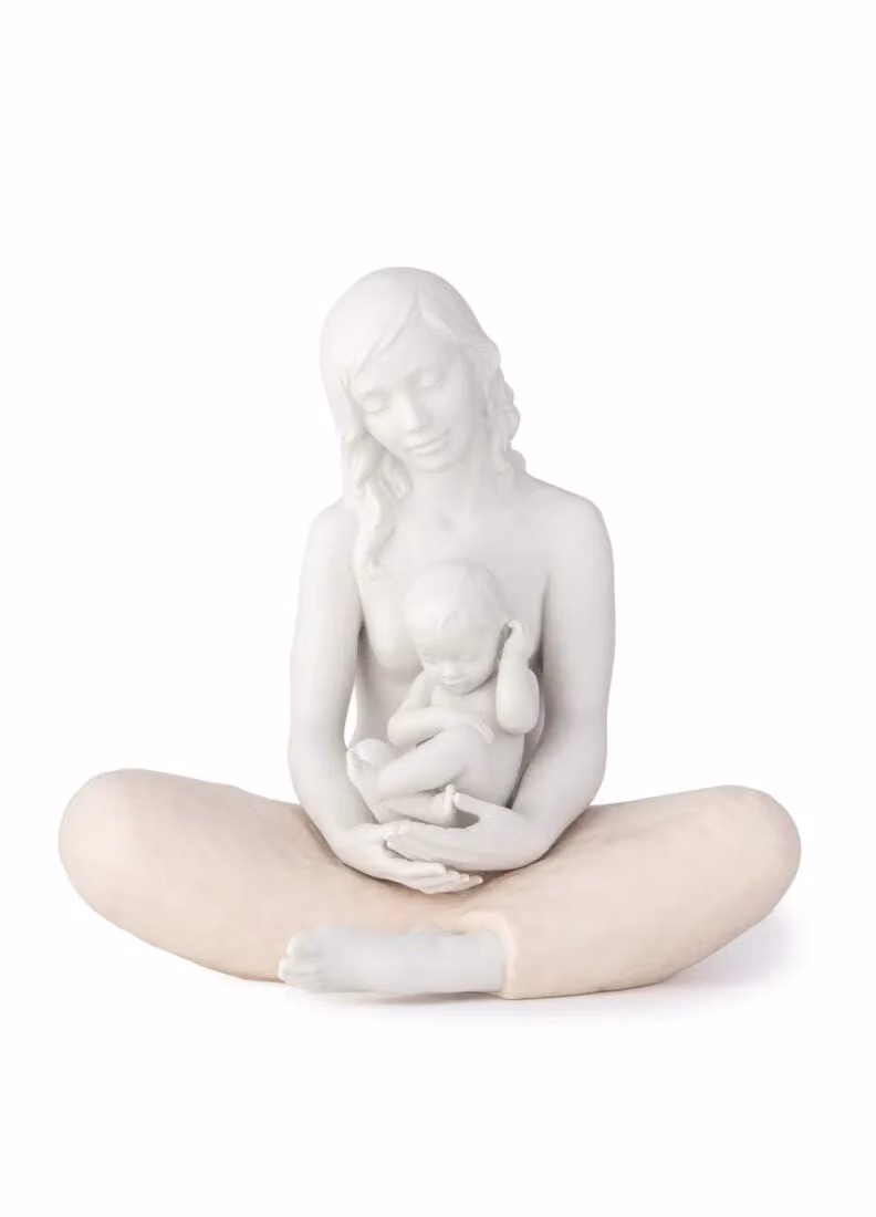 Lladró The Mother Porcelain Figurine in White
