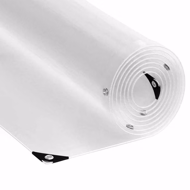 Berkfield Home Transparent PVC Plant Cover with Eyelets, 1 x 10 m