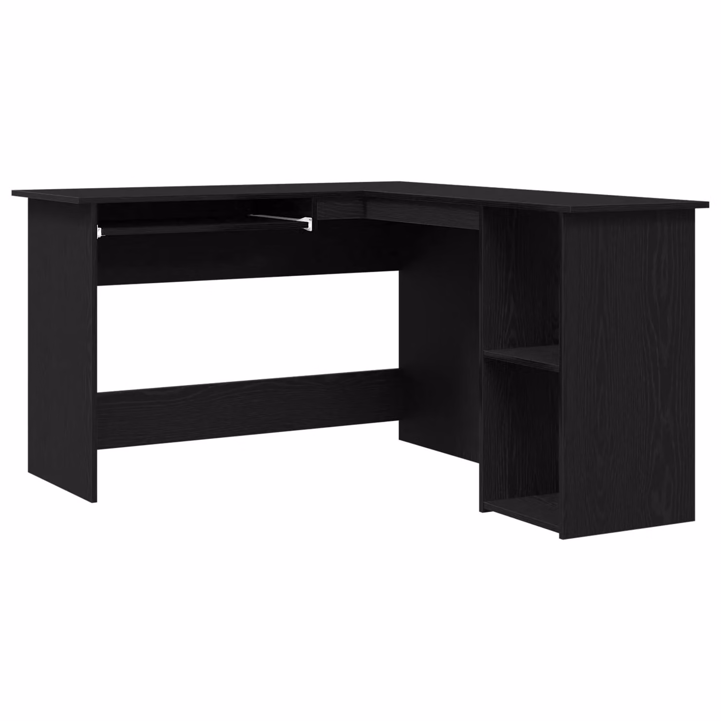 Berkfield Home Black Modern Corner Desk Made from MDF, W/D/H: 120 x 140 x 75 cm – 2