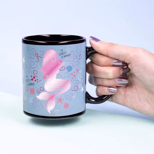 Simpa I'm Secretly a Mermaid Heat Changing Mug, Multicolour, 340ml